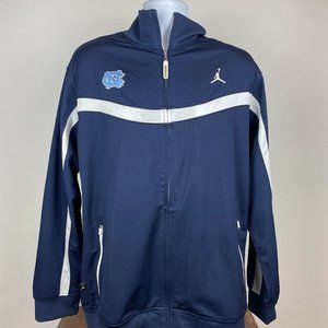 UNC Men's Basketball Jordan Warmup Zip Jacket Navy